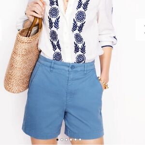 Boden Barnsbury Chino Shorts Blue River 6”NWT - size 10